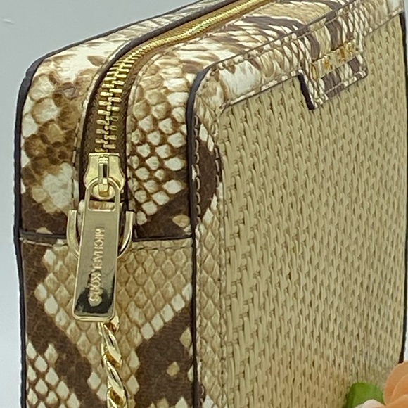 MICHAEL KORS STRAW PYTHON CAPSULE JSI LG EW XBODY - Picture 9 of 15